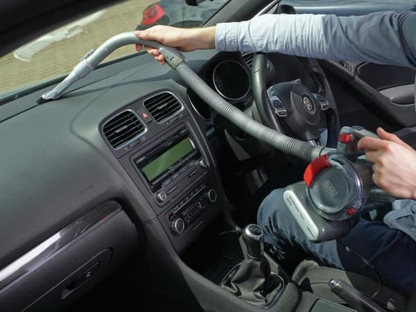 Black & Decker DustBuster Flexi Auto PD1200AV - Støvsuger - Opretstående støvsuger - Poseløs - Rød/Grå