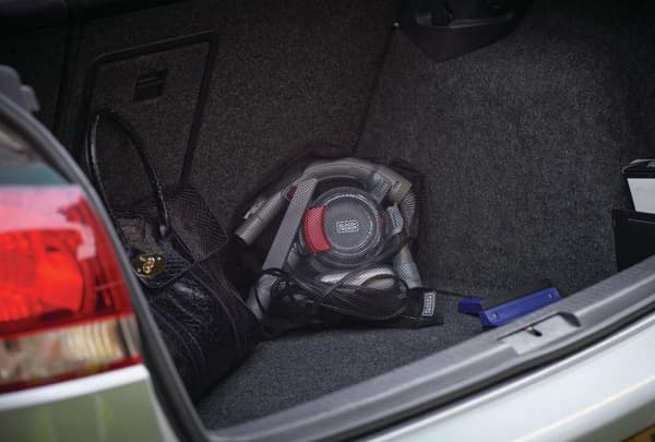 Black & Decker DustBuster Flexi Auto PD1200AV - Støvsuger - Opretstående støvsuger - Poseløs - Rød/Grå