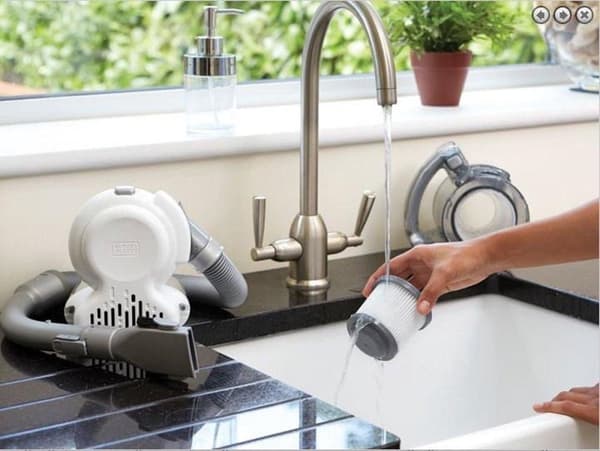 Black & Decker DustBuster Flexi PD1820LF - støvsuger - håndstøvsuger - poseløs - sort/krom - 25 W (PD1820LF)