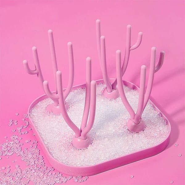 Torkställ för Nappflaskor - Rosa