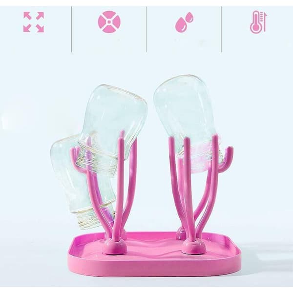 Torkställ för Nappflaskor - Rosa