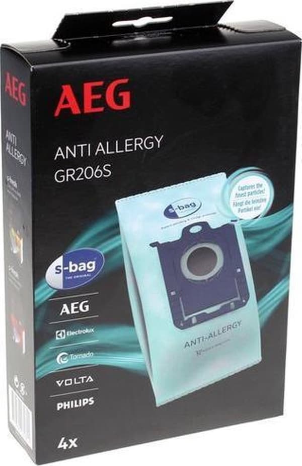 AEG pölynimuripussit s-bag Anti Allergy 4 kpl GR206s