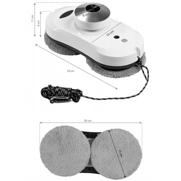Robotfönsterputsare WEBBER WM 169 - med fjärrkontroll - vit
