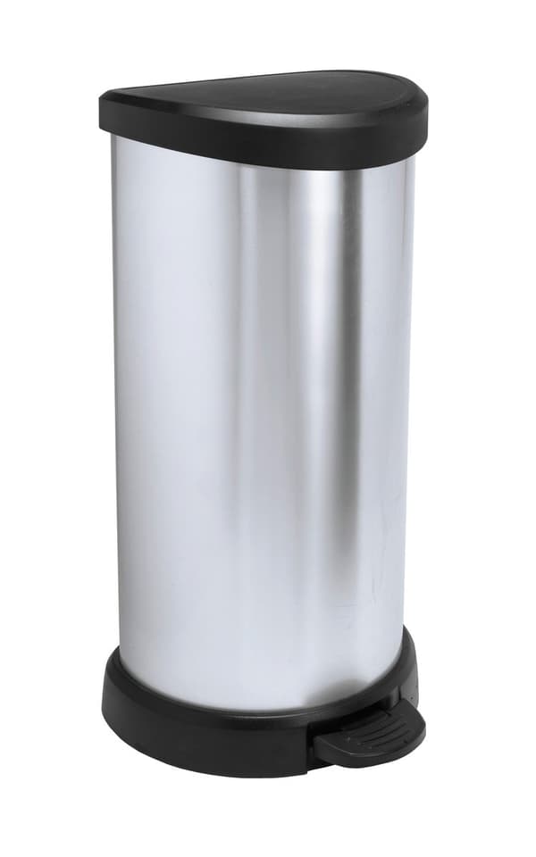 Curver Deco Bins 3253922150002 Round Black, Silver