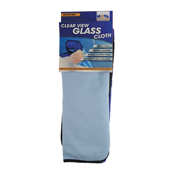 Nova Car Care Clear View Cleaning Cloth Blue One Size
