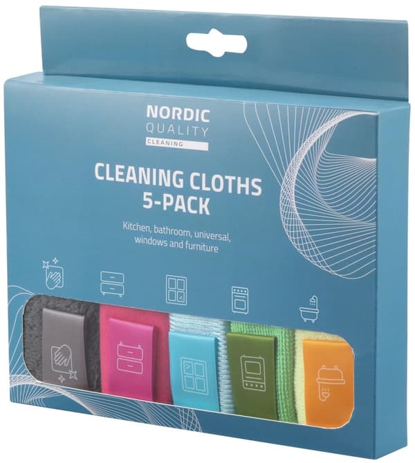 Nordic Quality Rengöringsdukar, 5-pack