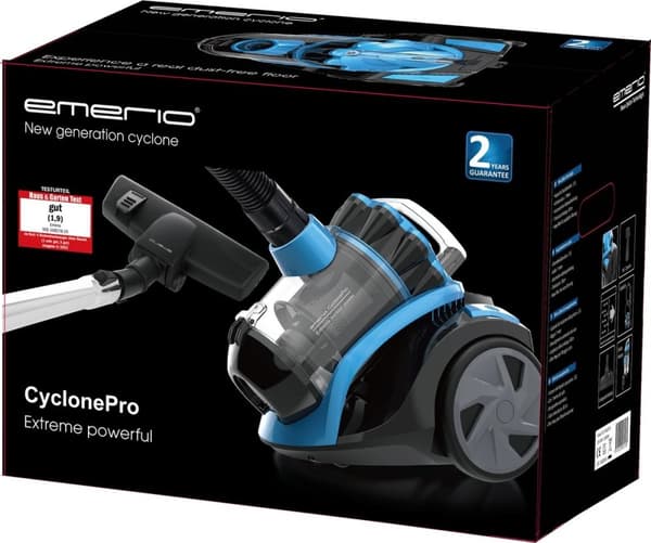 Emerio dammsugare Cyclone, sugeffekt 150W, HEPA-filter (VCE-108278.10)