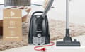 Miniatyrbild 6 av 8: SEVERIN dammsugare BC 7030, svart/silver HEPA-filter, inklusive lock och spaltmunstycke, 800 watt