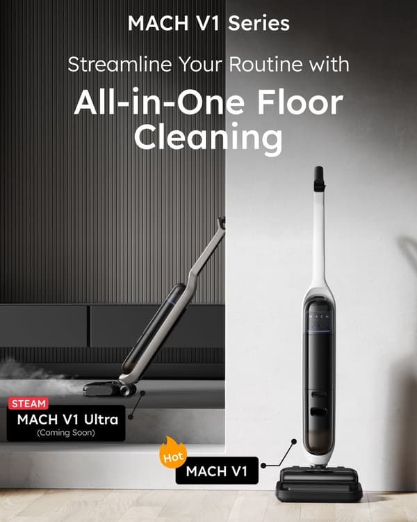 eufy Clean Mach V1 Våd- og tørstøvsuger - EU Sort (T2750G11)