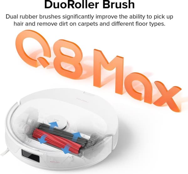 Roborock Q8 Max robotdammsugare 0,77L dammpåse vit (Q8M02-00)