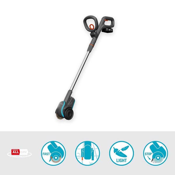 Gardena Easyweed1800/18v P4a Batteridrevet Ukrudtsbørstesæt  One Size / EU Plug