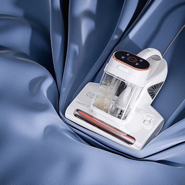 UWANT Madrasvasker 500W 13000Pa med UV-sterilisering og dobbelt filtersystem - Hvid