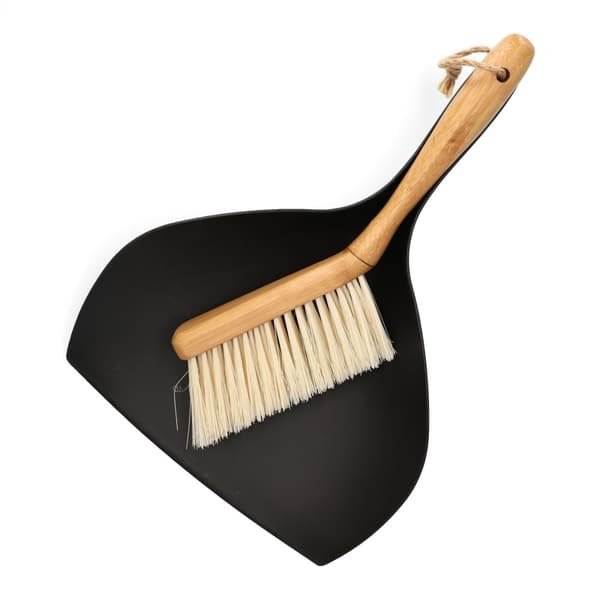 Kvast | BAMBU | och en stor svart skopa | 35x26cm | 968147