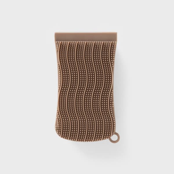 Svamp | LET RENGØRING | silikone dobbeltsidet taupe | 13x7cm | 723919