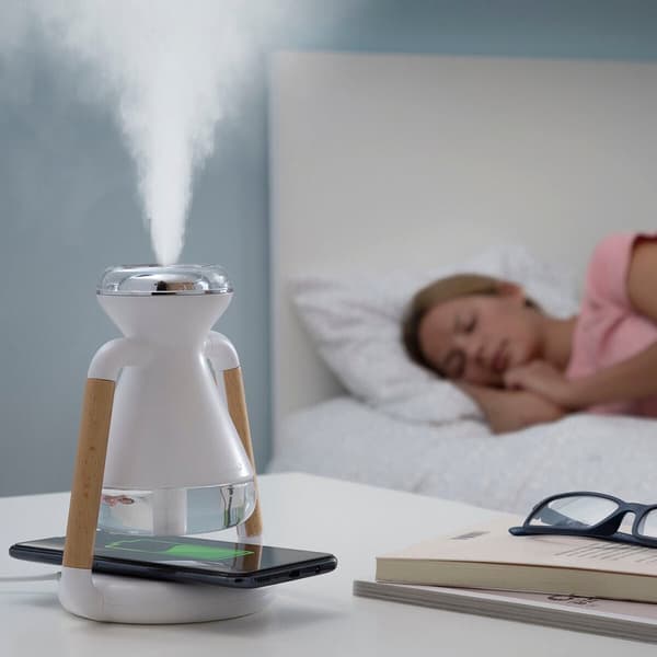 3-i-1 Trådlös laddare, aromdiffuser och luftfuktare Misvolt InnovaGoods