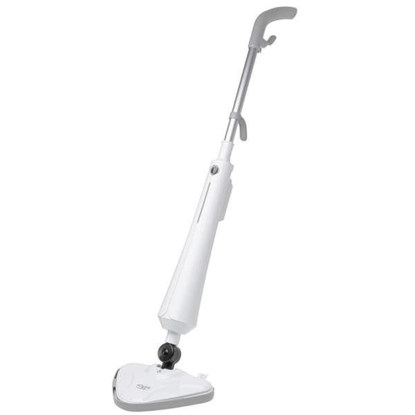 1300 W dampmoppe med trekantet hoved og 7 meter ledning - Hvid