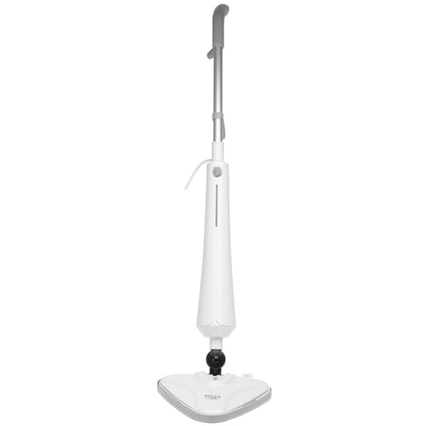 1300 W dampmoppe med trekantet hoved og 7 meter ledning - Hvid