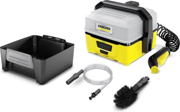 Kärcher OC 3 + Adventure højtryksrenser Kompakt batteri 120 L/t Sort, Gul