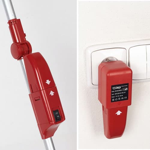 King Sweeper "Paszczak" dammsugare med batteri - supertom!