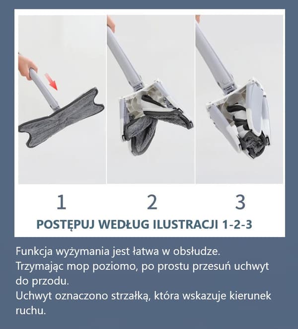 Platt roterande X-Mop med vridare + hink + tillbehör - komplett set!