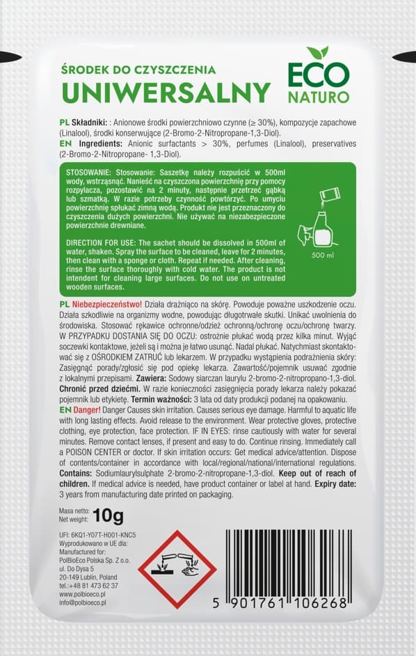 YLEISPUHDISTUSAINE ECO NATURO 10g