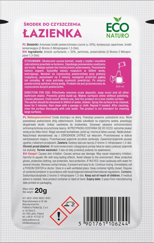 KYLPYHUONEEN PESUAINE ECO NATURO 20g