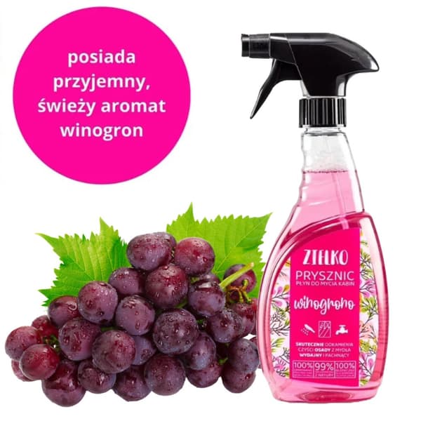 Brusekabinerens med drue 500ml / GRØN