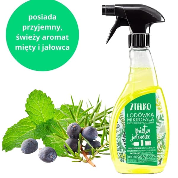 Køleskabs- og mikrobølgeovnsrens Mint Enebær 500ml / URTER