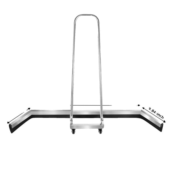 Utomhus Basketplan Squeegee, Rostfritt Stål, 39,76-tums Squeegee Huvud,Silver