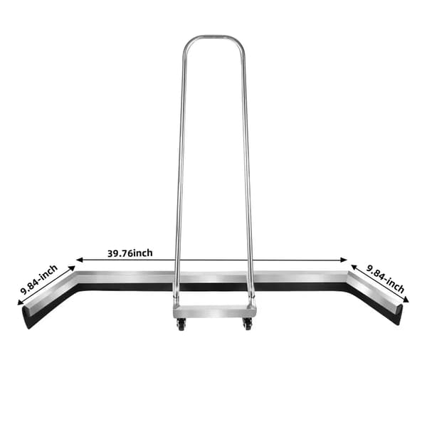 Sport Court Squeegee, Hållbar Rostfritt Stål, Effektiv Vattensopning,Silver