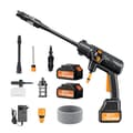 Miniatyrbillede 1 af 2: Trådløs Højtryksrenser, 35 Bar Tryk, 21V Batteri, 0-180 Grad Spray,2x Batteri Sæt, EU, Elektrisk