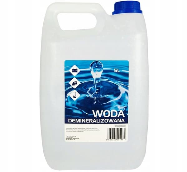 Demineraliseret destilleret vand 5 l