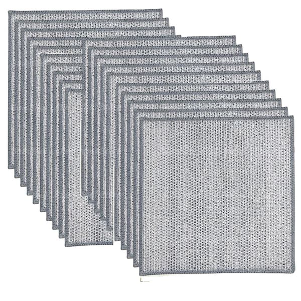 Magisk Rengøringsklud, Ultra-fint Fiber Materiale, Alsidig til Hjemmebrug, Miljøvenlig,Dobbelt Lag, 20PCS