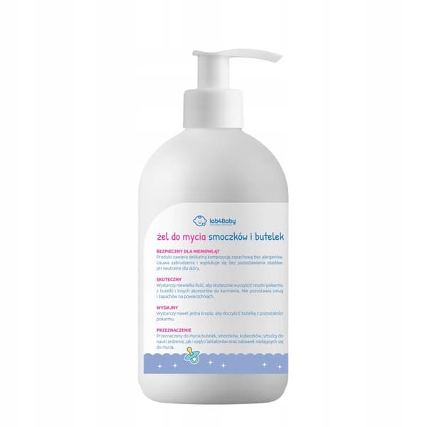 Lab4baby Napp- och flasktvättgel 500 ml