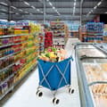 Miniatyrbild 7 av 8: Hopfällbar shoppingvagn, 66x46x94,5 cm, Rosa