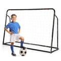 Miniatyrbild 1 av 8: Fotbollsrebounder och mål, 187x60x102-122,5 cm, Svart/Vit