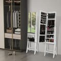 Miniatyrbild 6 av 8: Smyckesskåp Armoire Organisatör, 14.5x13.5x61 tum, Vit