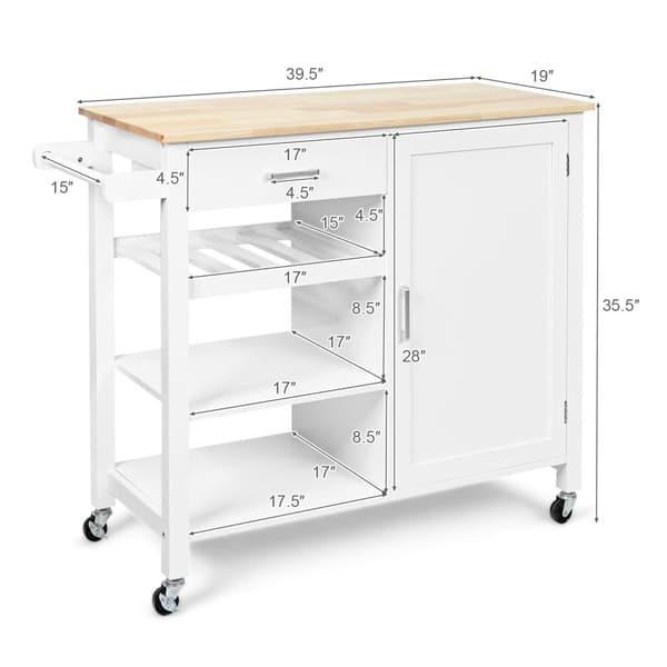 Köksö Vagn, 39,5x19x35,5 tum, Brun