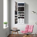 Miniatyrbild 7 av 8: Smyckesskåp, 5 LED-låsbart spegel-smyckesskåp med 6 lådor, 14.5x4.5x47.5 tum, Vit