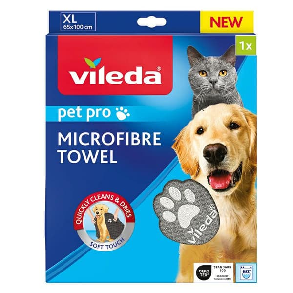 Vileda Pet Pro mikrofiberhandduk XL 60x100cm 172651..