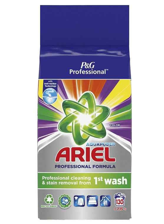 Ariel Professional Tvättmedel Färg 7,15 kg..