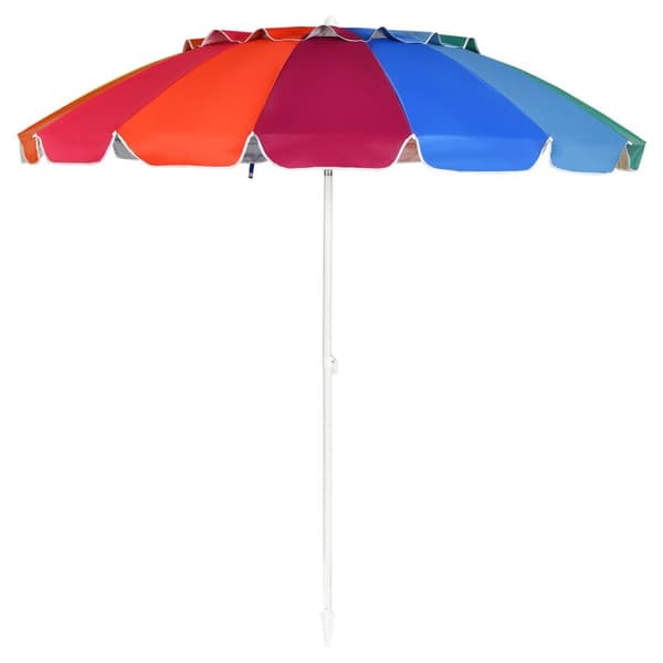 Utomhusparasoll, 2,45m x 2,45m, Multifärgad
