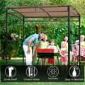 Miniatyrbillede 3 af 8: Terrasse Grilltelt, 216x134x211 cm, Brun