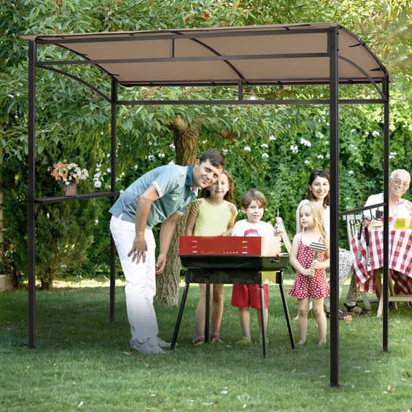 Terrasse Grilltelt, 216x134x211 cm, Brun
