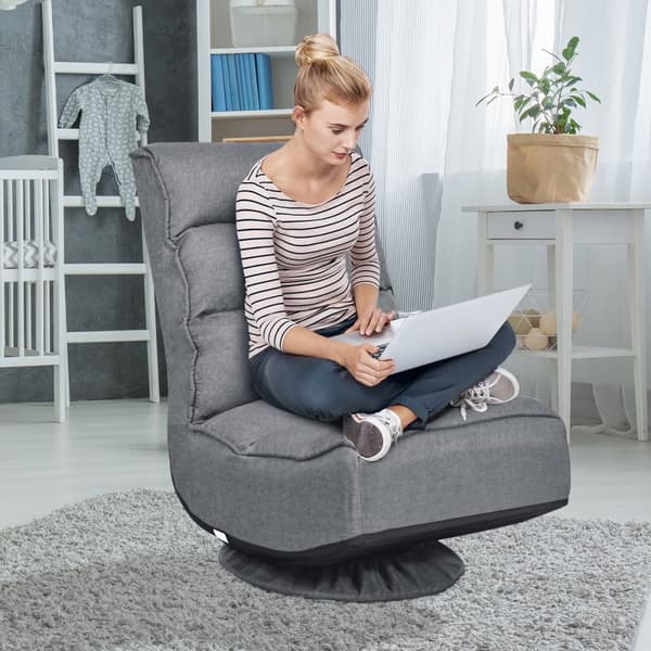 Drejelig Lounge Sofa Seng, 59x75x83 cm, Grå