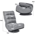 Miniatyrbillede 1 af 8: Drejelig Lounge Sofa Seng, 59x75x83 cm, Grå