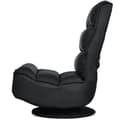 Miniatyrbillede 6 af 8: Svingbar loungesovesofa, 59x75x83 cm, Sort