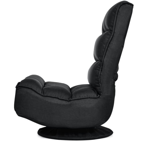Svingbar loungesovesofa, 59x75x83 cm, Sort