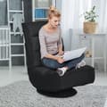 Miniatyrbillede 2 af 8: Svingbar loungesovesofa, 59x75x83 cm, Sort
