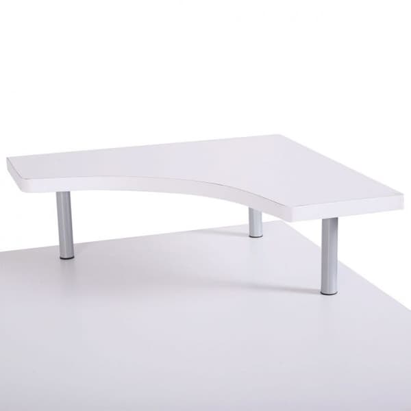 Computerskrivebord, 119x55x88 cm, Sort/Hvid